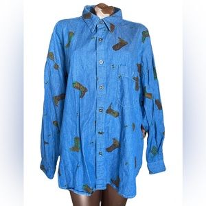 Cory Matthews Cowboy Motif Shirt